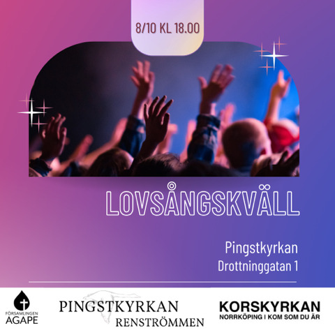 Lovsångskväll gemensam 8 okt 2023